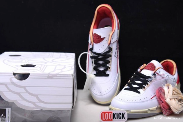 Off-White Low White Red Jordan Retro 2 DJ4375-106 SP 0805